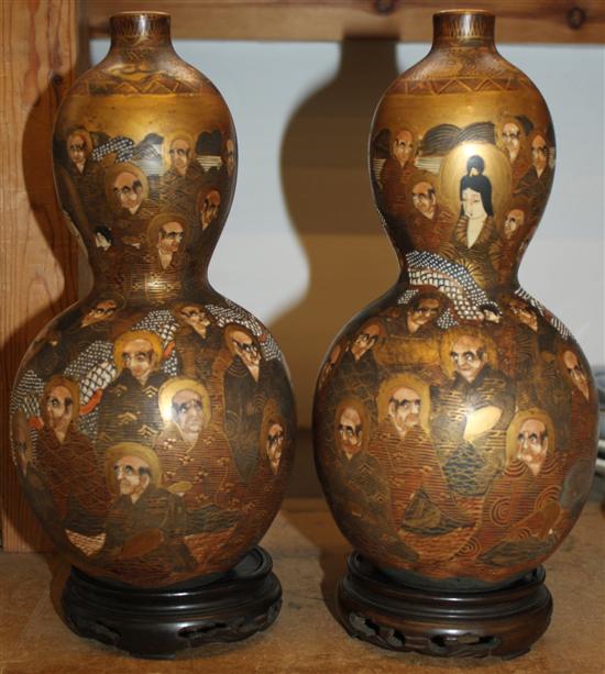 Pair of Satsuma vases